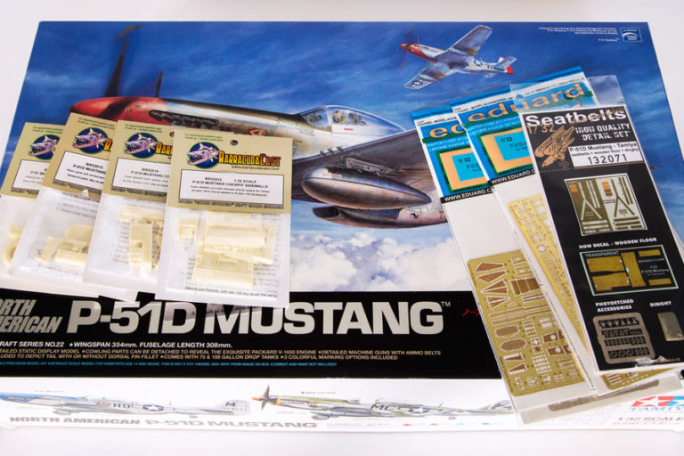 Tamiya’s 1/32 P-51D and aftermarket parts P-51B