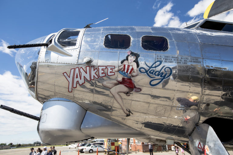 B-17 Yankee Lady Nose Art B-17 - Yankee Lady Nose Art