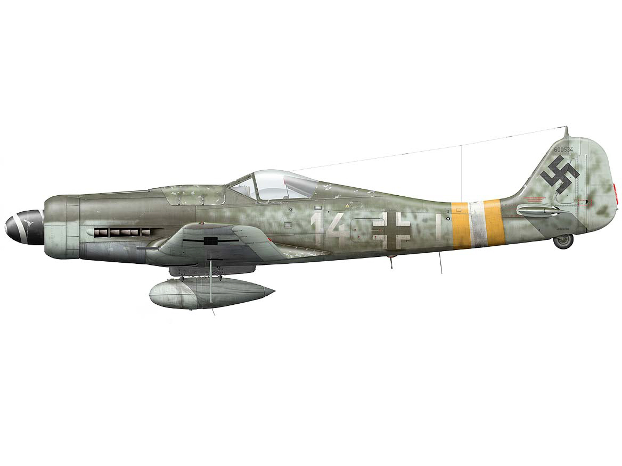 Fw 190D-9 - White 14 - 600534