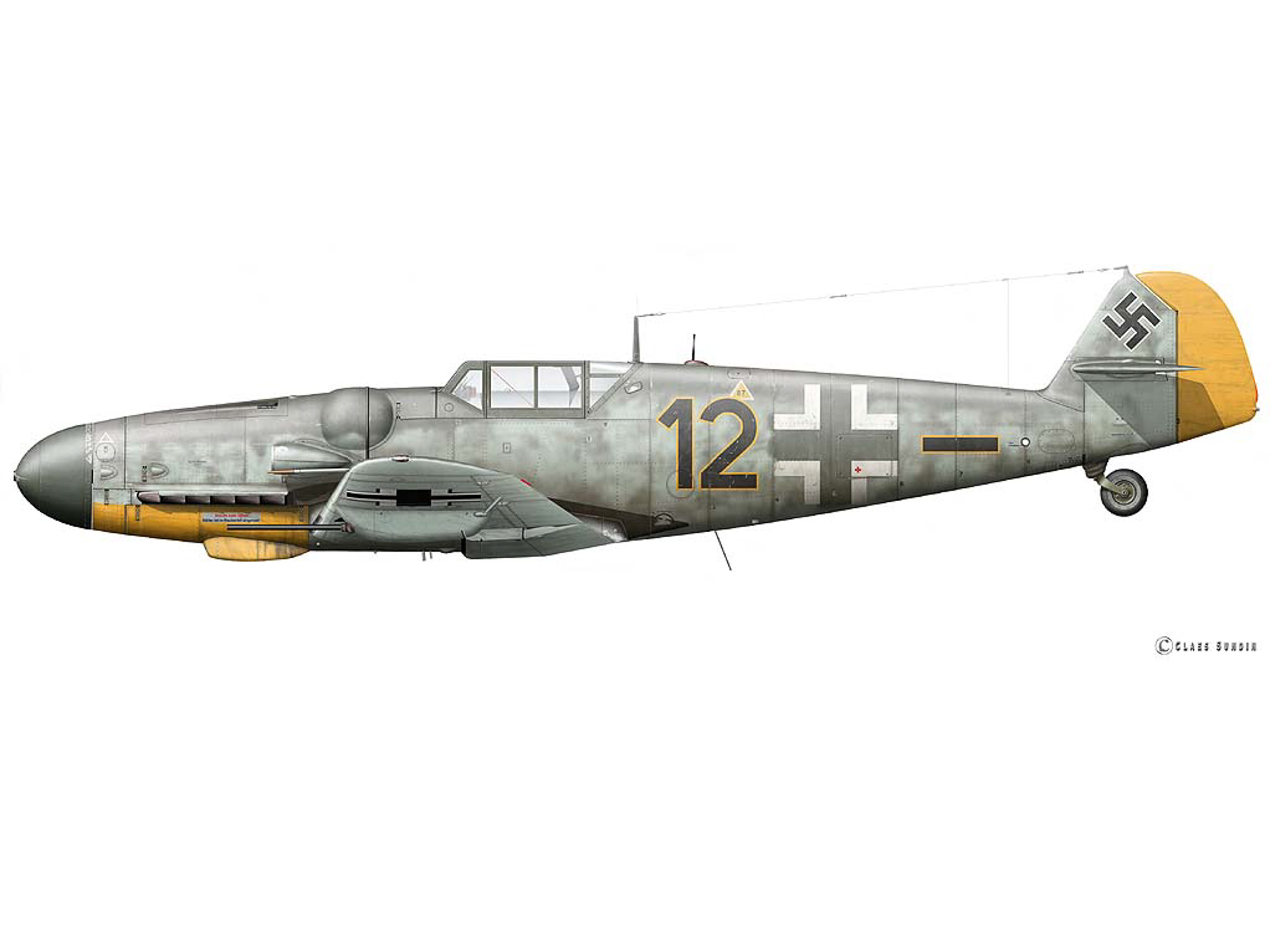 Bf 109G-6 - Black 12