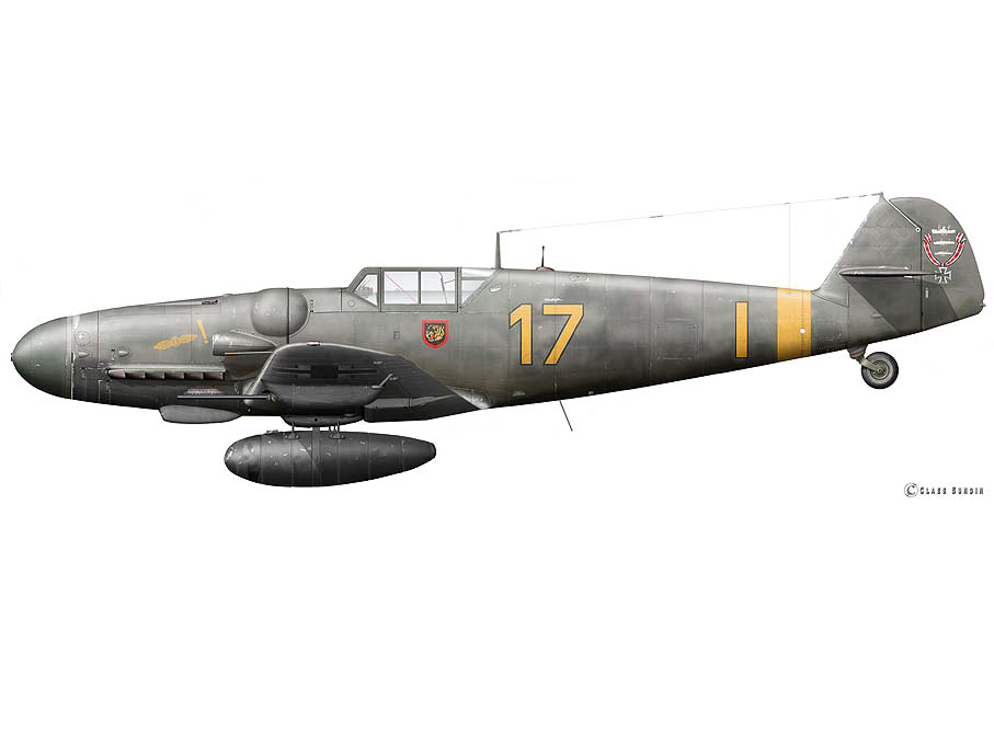 Bf 109G-6 - Yellow 17